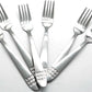 Casey Catering 6 Piece Stainless Steel Dinner Dessert Forks Square Design