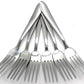 Casey Catering 6 Piece Stainless Steel Dinner Dessert Forks -Plain Design