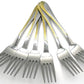 Casey Catering 6 Piece Stainless Steel Dinner Table Forks Gold Wave