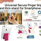 Promate Gripmate Universal Smartphone Finger Grip and Kickstand Pink